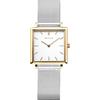 BERING 18226-334 Orologio da donna al quarzo, orologio da polso con cassa in acciaio inossidabile color oro da 26 mm e quadrante bianco, cinturino in maglia milanese, vetro zaffiro, 3 ATM