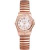 JewelryWe Orologio da Donna Elastico con Zirconi - Elegante Orologio da Polso in Acciaio Inossidabile con Quadrante Ottagonale Asimmetrico e Numeri Romani