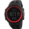 SKMEI Orologio sportivo digitale da uomo, stile militare, impermeabile, cronometro, conto alla rovescia, data e allarme