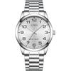 CIVO Orologio Uomo Analogico Classico: Numeri Grandi per Lettura Facilitata | Orologio Elegante in Acciaio Inox per Lavoro e uso Quotidiano - Regalo Raffinato per Compleanni
