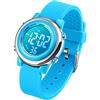 VenSten Kids Digital Sport Waterproof Watch for Girls Boys, Kid Sports Outdoor LED Electrical Watches with Luminous Alarm Stopwatch Child Wristwatch