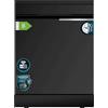 Cecotec Lavastoviglie Libera Installazione 60cm 16 Coperti WiFi Bolero Aguazero 7000 Matt Black Glass Connected. Motore Inverter Plus Duo, 16 Programmi, Vassoio Posate, Controllo Vocale