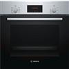 Bosch HBF114BS1, Serie 2, Forno da incasso, Acciaio | Forno multifunzione da incasso per cucinare fino a 3 livelli contemporaneamente, Manopole a scomparsa