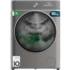 Cecotec Lavatrice Asciugatrice 10-6 kg Carica Frontale Bolero Wash&Dry 10680 Inverter Steel A. 1400 RPM, 16 Programmi, Motore Inverter Plus, SteamMax, OnSmart, SpaCare