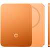 Xiaomi Ultrasottile Power Bank 5000mAh, 15W Magsafe,GL Orange | Power bank MagSafe ultrasottile ~110g con ricarica wireless rapida 15W. 5000mAh — omologato volo, si aggancia, nessun cavo.