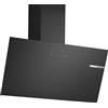 Bosch DWK85DK60 Serie 2 Cappa inclinata a parete 80 cm Vetro nero Nero | Cappa inclinata a parete, Silenziosa, Illuminazione LED, Comandi touch, Filtro per grassi in metallo, Made in Europe
