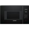 Bosch BFL524MB0, Serie 6, Microonde da incasso, 7 Programmi automatici cottura, Display digitale a LED, Cleaning Assistance, Nero