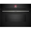Bosch CMG7241B2 Serie 8 Forno compatto combinato con Microonde 45cm, Nero | Forno compatto combinato con microonde, Smart, Controlli Touch,Funzione Air Fry, Porta ammortizzata, Made in Germany