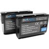 Dot.Foto 2 x Dot.Foto EN-EL15, EN-EL15b, EN-EL15c Premium Alta Capacità 7.0v / 2500mAh Batteria Ricaricabile per Nikon D610, D750, D810, D800, D850, D880, D7100, D7200, D7000, D7500, Z6 II/III, Z7, Z8, Zf