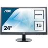 AOC Monitors 24, Led, 16 9, 1920X1080, 1Ms, Hdmi,Dvi