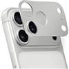KiimLaa Pellicola Fotocamera per iPhone XX Pro Max, Alluminio Metallo, Argento | Anti-graffio Antiurto Protezione Obiettivo, Senza Vetro, la Fotografia con Flash non è Influenzata Protettiva Lente
