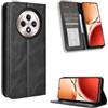 COMAKU Cover a Libro OPPO Reno 12 F 5G, Custodia a Portafoglio in Pelle con Supporto e Chiusura Magnetica Compatible per OPPO Reno 12 F 5G - Nero