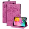 Succtopy Custodia Samsung Galaxy Tab A 10.1 Pollici 2019,Cover in Pelle PU Flip Portafoglio con Porta Penna,Custodia Protettiva con Slot Card per Samsung Tab A 10.1 2019 SM-T510/SM-T515,Rosso Rosa
