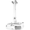 ELIX Supporto da soffitto per Epson EB-W55 EB-FH08 EB-W06 EB-FH06 proiettore, supporto per proiettore a soffitto, preparato esattamente, fissaggio stabile per sale conferenze, scuole