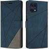 SONWO Cover per Oppo Find X5 PRO Custodia, Flip Caso in PU Pelle Case Cover Premium Portafoglio Custodia per Oppo Find X5 PRO, Slot per Schede, Supporto Stand, Blu