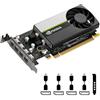 PNY Scheda grafica Nvidia Quadro T1000 4GB GDDR6 a slot singolo a basso profilo - 896 core CUDA, 128 bit, 160 GB/s, 4 x Mini DisplayPort 1.4, 50 W consumo energetico, PCI Express 3.0 x16