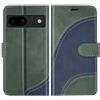 BoxTii Cover per Google Pixel 8A 5G, Custodia in PU Pelle Portafoglio, Magnetica Flip Cover a Libro con Slot per Schede per Google Pixel 8A 5G, Verde