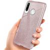 OneFlow Custodia con Lustrini Compatibile con Huawei P30 Lite/P30 Lite New Custodia Glitterata Antiurto, Custodia per Telefono con Strass diamantati, Custodia Brillante con Lustrini, Brillo - Rosado