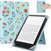 MoKo Custodia per 6,8,7 eReader Tablets, Blu Disegnati | Accessori eReader per 6,8, 7 Pouces Kobo/Ocean, Custodia Leggera Folio ,Cinghia da Mano, Support