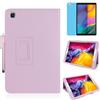 MEIYOUQI Custodia per Samsung Galaxy Tab A 10.1 Inch 2019 (SM-T510 T515 T517),Sottile Pelle Multi-angli Stand Protezione totale Tablet Cover Caso Con Penna Stilo, Pellicola Per Schermo (Pink)