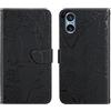 Jiajihua Custodia Compatibile con Sony Xperia 5 V 5G,Compatibile con Sony Xperia 5 V XQ-DE54 Chiusura magnetica della custodia del telefono Flip Stand Card Slot Black