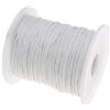 My-Bead - Filo di cera in cotone cerato, 90 m x 1 mm, bianco, per artigianato, macramè, per fai da te
