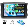 SIXTOP Android 15 4+128G Autoradio per Mercedes-Benz Smart Fortwo 451 (2005-2010), Touch Screen 9 pollici, CarPlay Wireless e Android Auto, Bluetooth 5.0, GPS, WiFi, FM/RDS, 32EQ+, telecamera posteriore AHD