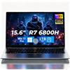 CHIFUYOU Gaming Notebook 15,6, R-7 6800H, 24GB RAM 1TB SSD | Con potente grafica integrata, ideale per ufficio, streaming, gaming leggero e creazione di contenuti