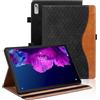 Vkooer Custodia per Lenovo Tab P11 2nd Gen 11,5 pollici 2022 Cover Protettiva Pelle PU (TB-350FU/350XU) Flip Tasca Case con Auto Svegliati/Sonno e Supporto Funzione - Nero