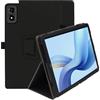 Haofun Custodia Cover Compatibile con ALLDOCUBE iPlay 70 Mini Ultra, Custodia in PU Case con Multi-Angolo Regolabili, Sottile Leggero Cover con Supporto per Matita e Cinturino, Nero