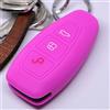mt key Custodia protettiva in silicone per portachiavi per auto pink compatibile con Ford C-Max S-Max B-Max Galaxy Focus Mondeo Fiesta Kuga Smartkey