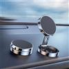 Generic Supporto magnetico per telefono da auto, in lega, pieghevole, con 2 piastre metalliche, rotazione a 360°, adatto per iPhone 16, 15, Pro Max Plus, 14, 13, 12 Mini, Samsung S24, S23, S22 Ultra Android