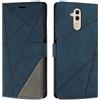 SONWO Cover per Huawei Mate 20 Lite, Flip Caso in PU Pelle Case Cover Custodia con Slot per Schede e Supporto Stand per Huawei Mate 20 Lite, Blu