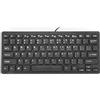 Sxhlseller Mini Tastiera Cablata Portatile a 78 Tasti, Tastiera da Gioco Impermeabile a Basso Rumore Plug Play USB Adatta per Laptop per Computer Desktop da Ufficio a Casa(Nero)