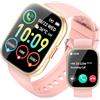 PEFUPEW Smartwatch Uomo Donna, 1.85 Orologio Smartwatch Rispondi/Effettua Chiamate, 112 Sportivo, Impermeabil IP68 Sportivo Watch con Sonno/Cardiofrequenzimetro, Fitness Smart watch per Android iOS, rosa