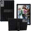 AKNICI Custodia Silicone per TECLAST T65PLUS/ TECLAST T65/ DOOGEE Tab G6 Max/TABWEE T60 Pro/OSCAL PAD 200 Tablet 13.4 Pollici, Protettiva Cover con Supporto Integrato, Nero