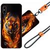 JEZSTHAI Cover Compatibile con Wiko Y81 Custodia in Silicone TPU Morbido con Cordino/Laccio Tracolla Cellulare,Antiurto AntiGraffio Protettiva Bumper Case con Disegno Motivi,Cover*A07