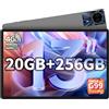 CHANDUELEC Tablet T65MAX da 13 pollici, 20GB + 256GB / TF 1TB, tablet da gioco a otto core Helio G99, ricarica rapida da 10000mAh / 18W, grande tablet Android 14 con Widevine L1, WiFi 2.4G / 5G, 8 + 13MP-metallo
