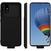 Fraternize Custodia per batteria Samsung Galaxy A51 5G, 5000 mAh, custodia di ricarica per banca di potere portatile a51 5g