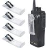 HYS Clip da cintura compatibile con walkie talkie Motorola DP4400 | 4 confezioni trasparenti, compatibili con radio Motorola DP340D P3600 DP4600 DP4800 DP3661e DP4401e DP4801e, PMLN4651