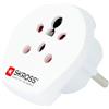 SKROSS | 1.500217-E | India Israel Denmark to Europe | Adattatore da Viaggio da Israele ,India, Danimarca ad Europa - Tensione e Potenza: 100V - 1600W / 250V - 4000W - Protezione Antiscossa