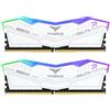 TEAMGROUP Team Group T-Force Delta RGB DDR5 Blanca 6000MHz 32GB 2x16GB CL28 Dual AMD Expo e Intel XMP Blanco