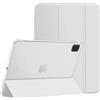 TechDealsUK Custodia Magnetica Smart per Apple iPad PRO 11 2022/2021/2020 Cover con Supporto con Funzione Sleep/Wake e Slot per Penna Apple A2435 A2761 A2301 A2459 A2228 A2068 A2230 A2231 (Bianco)