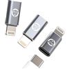 WASRUYI Adattatore caricabatterie da USB C a Lightning da 27 W (confezione da 3) per Apple per iPhone 14 13 Pro Max per iPad Mini SE Convertitore Cavo di ricarica femmina a maschio Tipo C Connettore