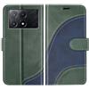 BoxTii Cover per Xiaomi Poco X6 PRO 5G, Custodia in PU Pelle Portafoglio, Magnetica Flip Cover a Libro con Slot per Schede per Xiaomi Poco X6 PRO 5G, Verde