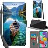 Haninsuze Cover per Samsung Galaxy A51 4G, barca | Pelle PU Portafoglio, Porta Carte, Magnetica, Libro, Antiurto Custodia