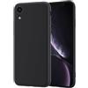 NEW'C Cover per iPhone XR, Nera Silicone Morbido Antiurto Sottile | 6,1 Pollici, Silicone Morbido Ultrasottile, Antiurto, Antigraffio, Sottile, Anti-impronta