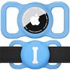YLK Airtag Collare per Cani, Pet Custodia Protettiva in Silicone per Apple Airtag GPS Finder Porta, Collare per Cani e Gatti, Accessori per Animali Domestici (Blu)