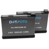 Dot.Foto 2 x Dot.Foto CINAQBT/A Premium 3.85v / 1800mAh Batteria Ricaricabile per Insta360 X3
