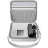 casmilee Custodia rigida per Canon SELPHY CP1500/CP1300/CP1200 Mini stampante fotografica portatile e inchiostri a colori, set di carta con tracolla regolabile, solo borsa (bianco)